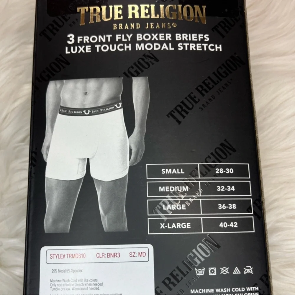 NWT 3 pack Men’s True Religion Lux Boxer Briefs